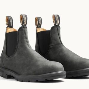Blundstone Women's Gray Rustic Black Chelsea Boots #587 Size 6